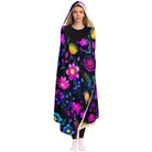 floral hooded blanket