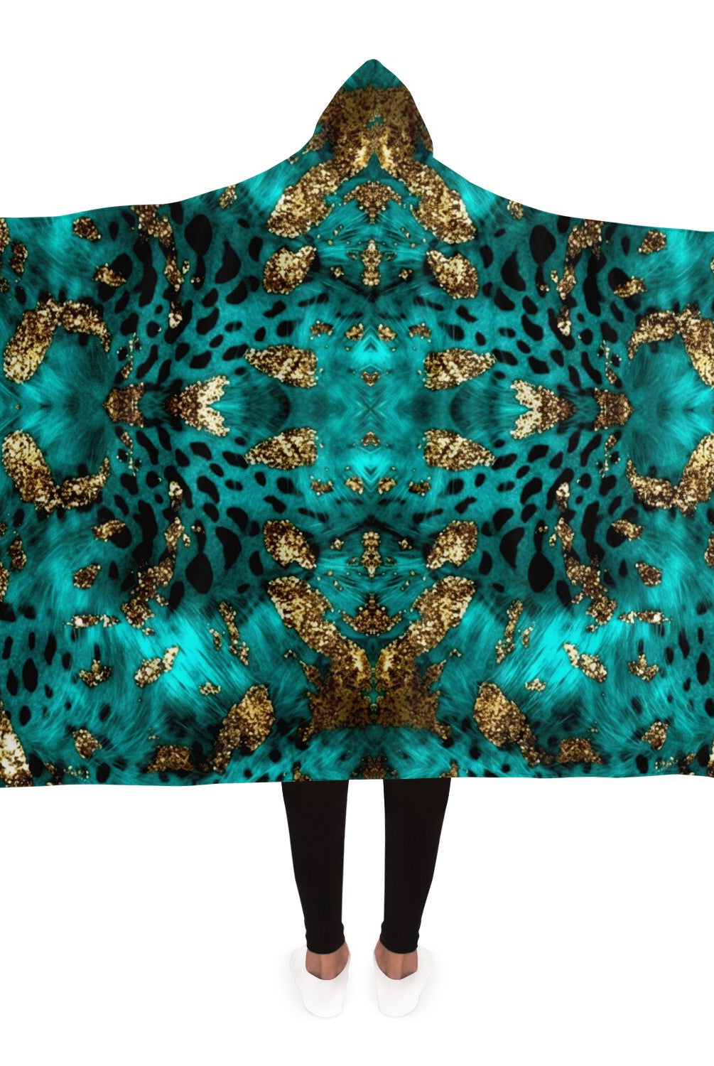 luxury fashionable hooded blanket