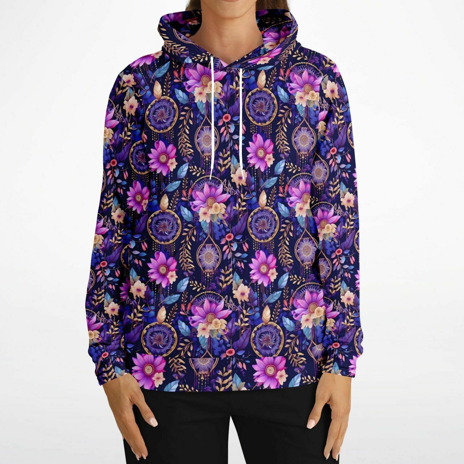 women's hoodie with floral print
