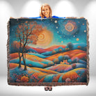 Boho Magical Landscape Woven Throw