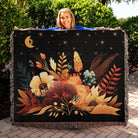 BOHO Flowers Woven Blanket Throw