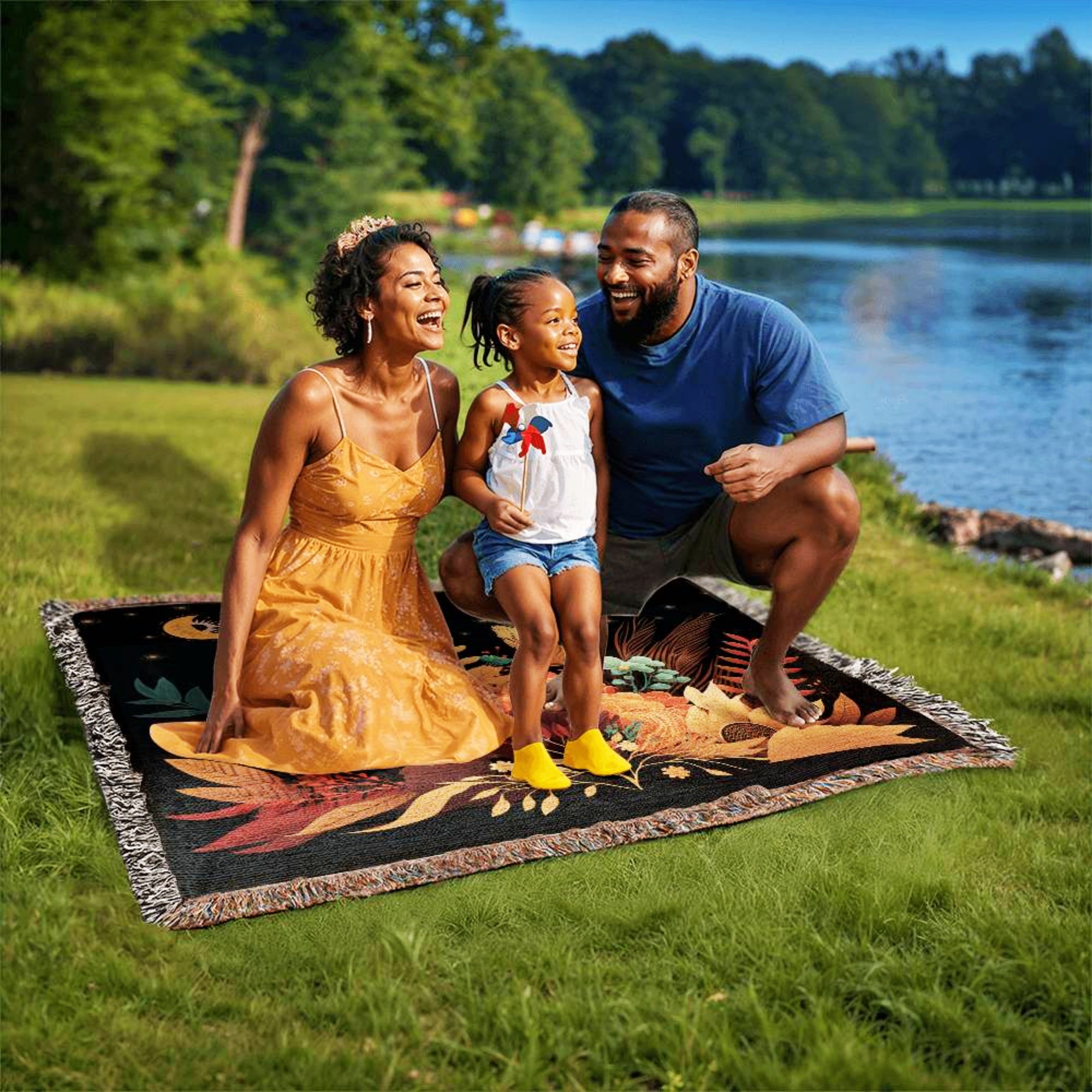 Boho picnic blanket