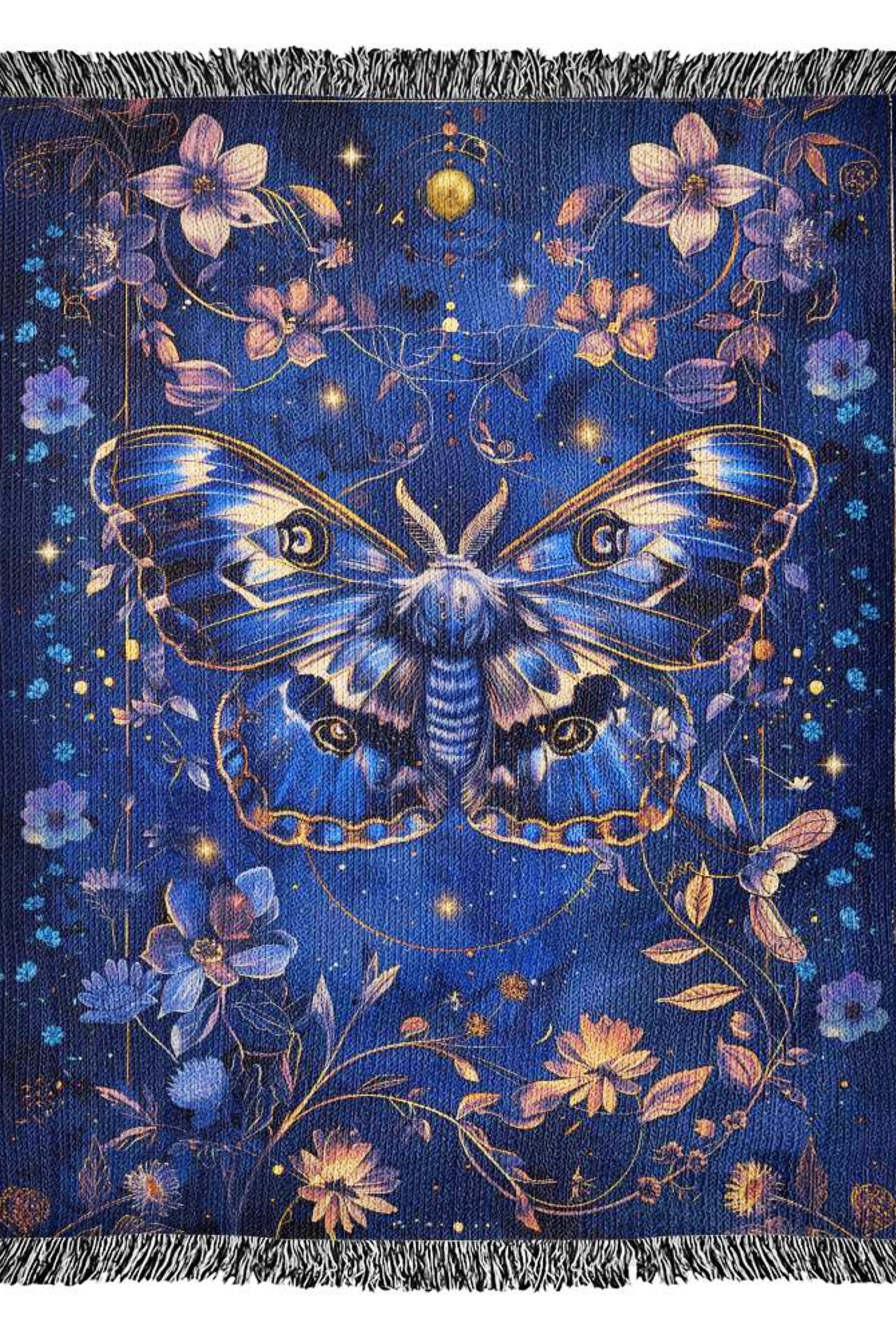 Vintage Celestial Moth Throw