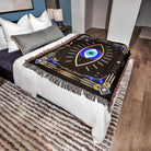 Evil Eye Woven Throw Blanket