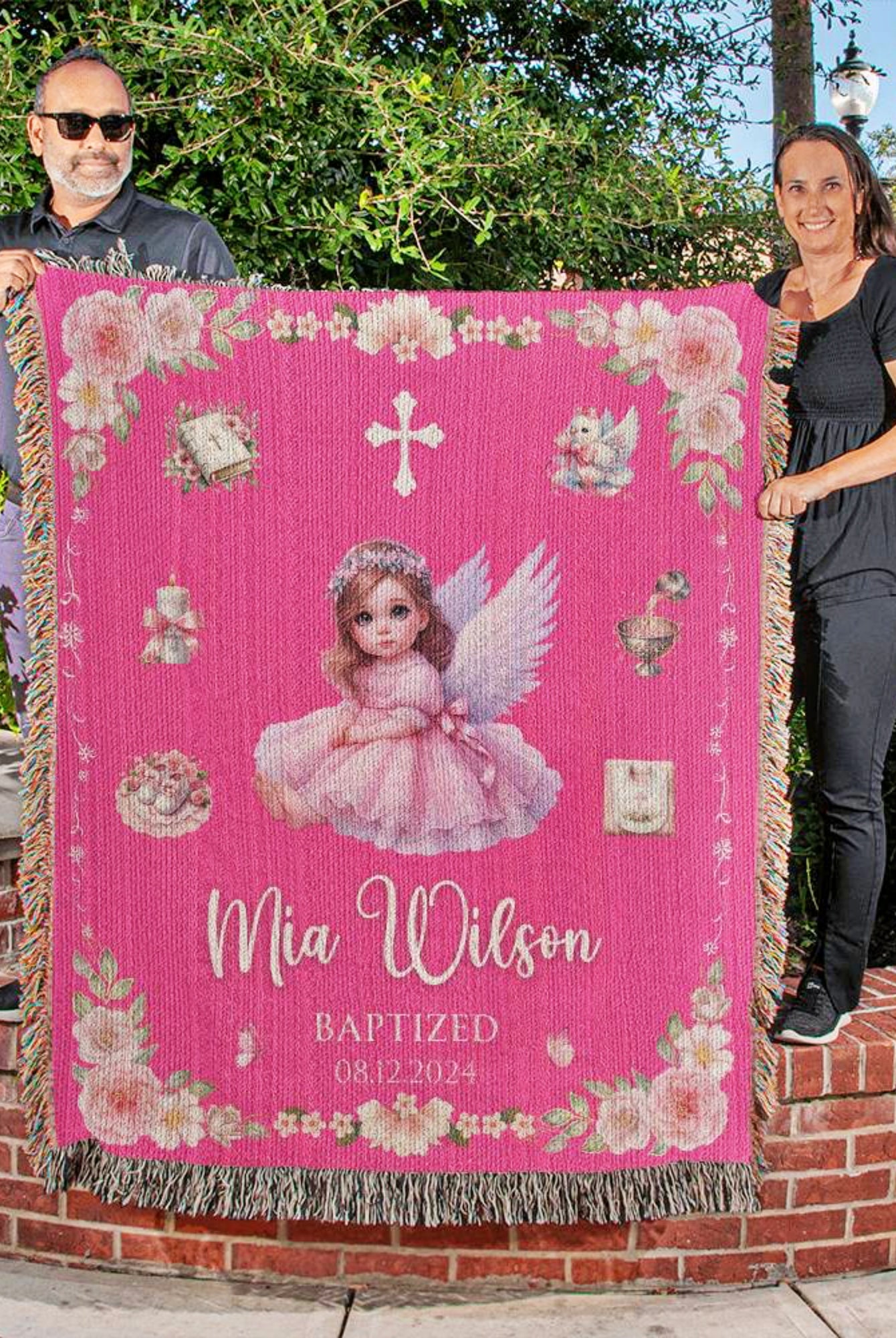 Personalized Baptist Blanket