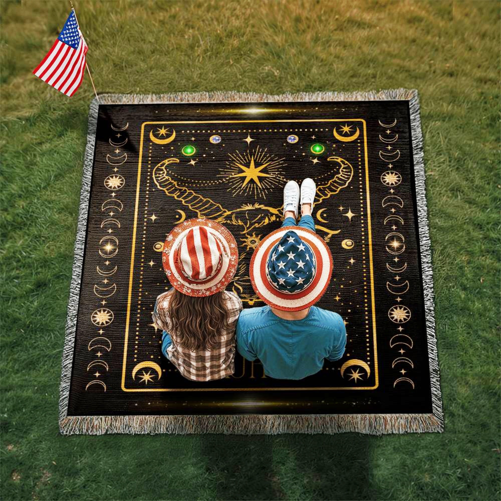 Picnic Blanket Taurus Zodiac