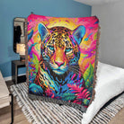 Jungle Tiger Woven Throw Blanket