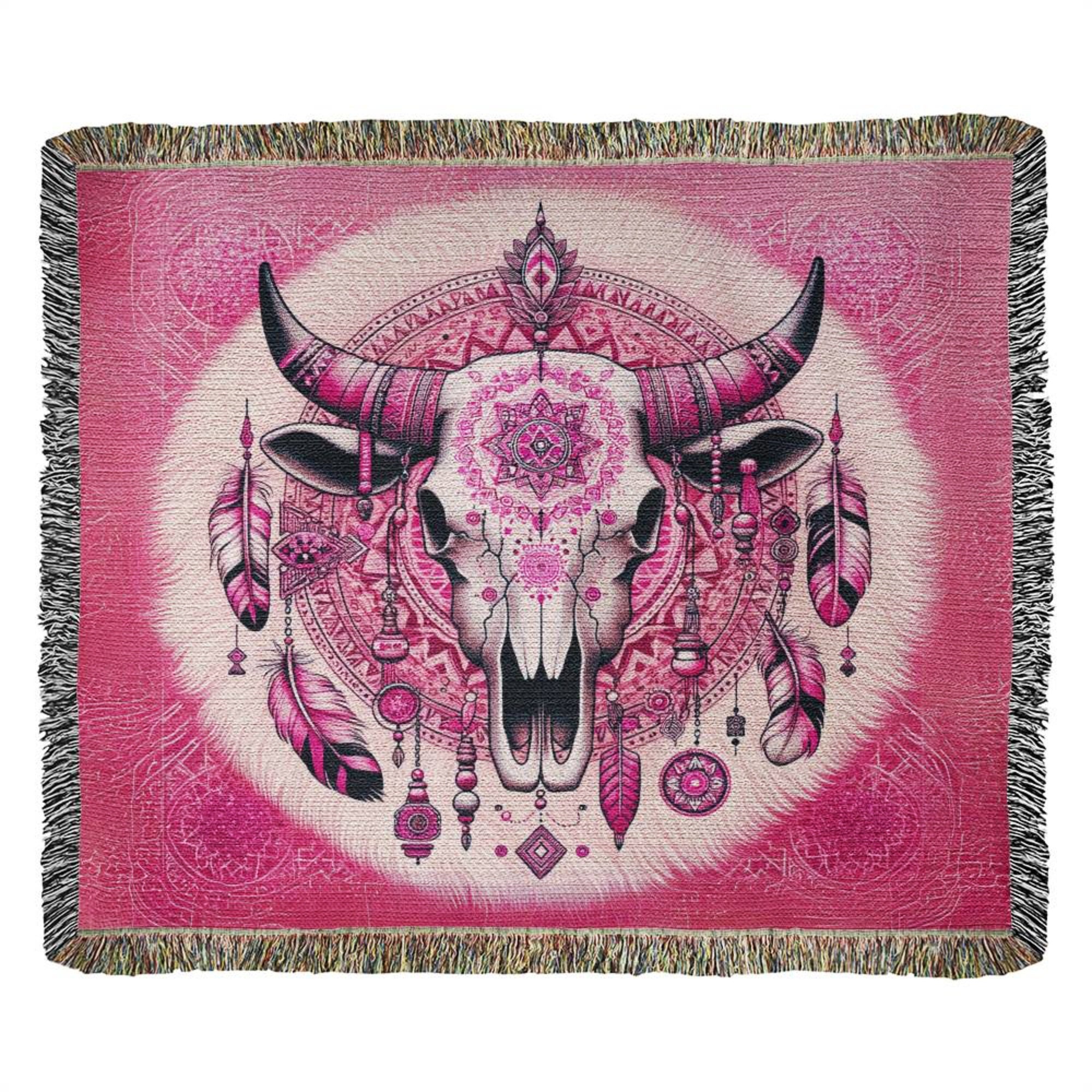 Pink Cowgirl Blanket Throw