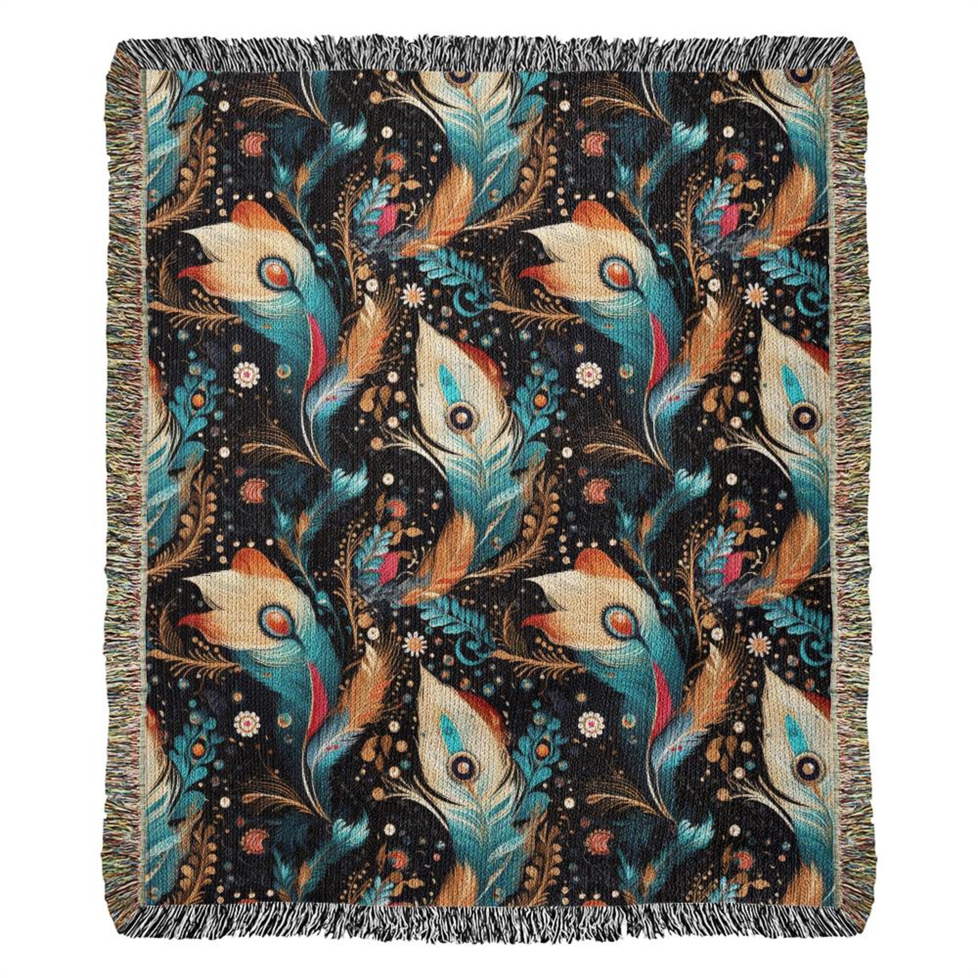 Western Boho Cotton Woven Blanket Throw