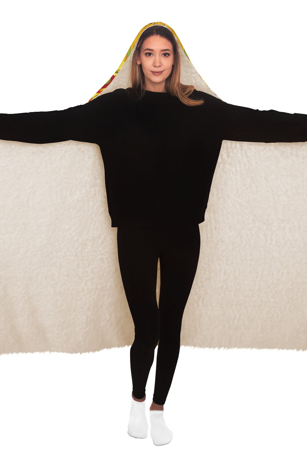 comfy cozy hooded blanket