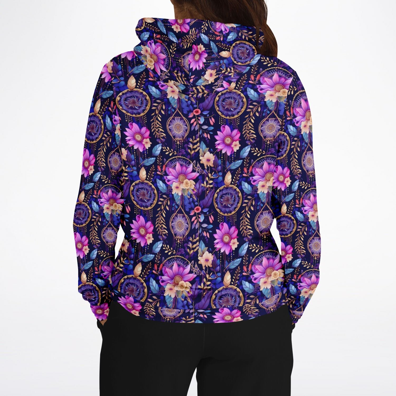 floral print hoodie by Elivior