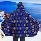 Blue Diamond Golden Mandala Luxurious Cloak - ELIVIOR