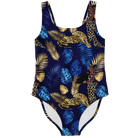 Blue Gold Leopard One Piece Swimsuit - ELIVIOR