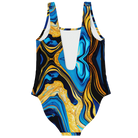 Blue Gold Luxury Beachwear One Piece Swimsuit - ELIVIOR