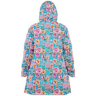 Chic Pastel Flowers Embroidery Print Cloak - ELIVIOR