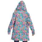 Chic Pastel Flowers Embroidery Print Cloak - ELIVIOR