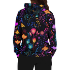 Colorful Comfy Neon Flowers Fashion Hoodie - ELIVIOR