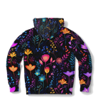 Colorful Comfy Neon Flowers Fashion Hoodie - ELIVIOR