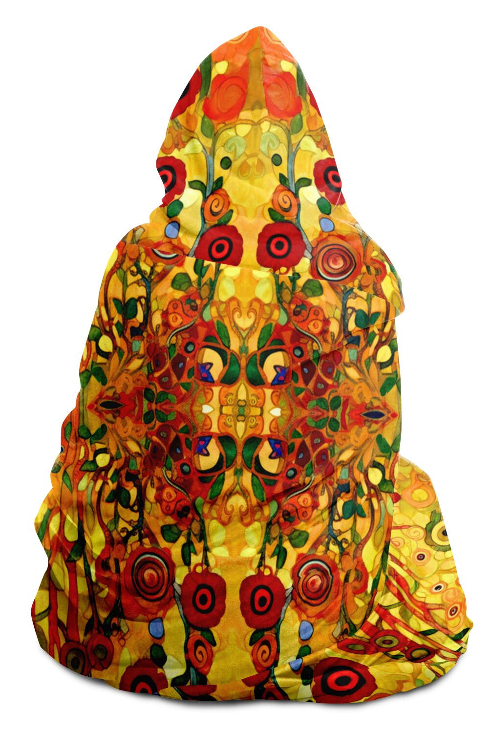 Klimt flowers art inspired hooded blanket