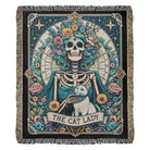 The Cat Lady Tarot Card Woven Blanket