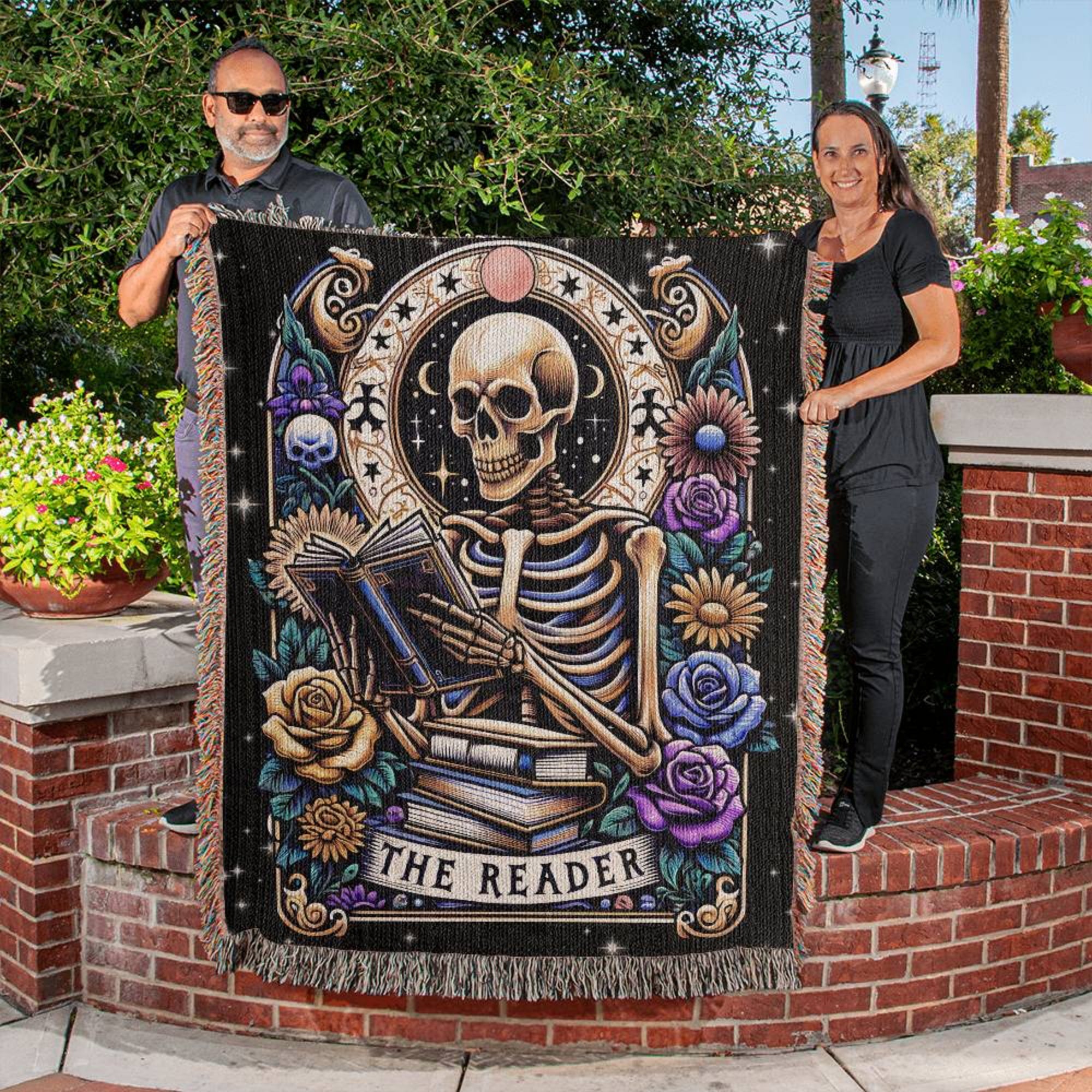 Skeleton Woven Blanket