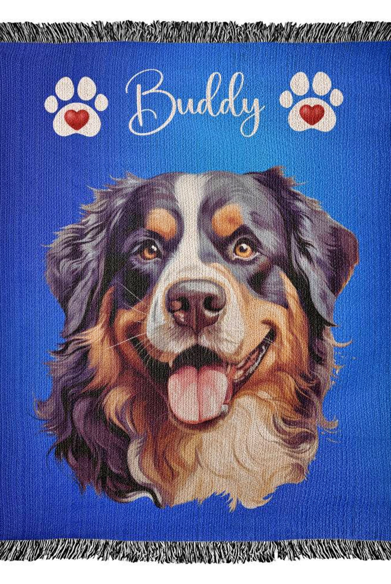 Custom Dog Photo Blanket