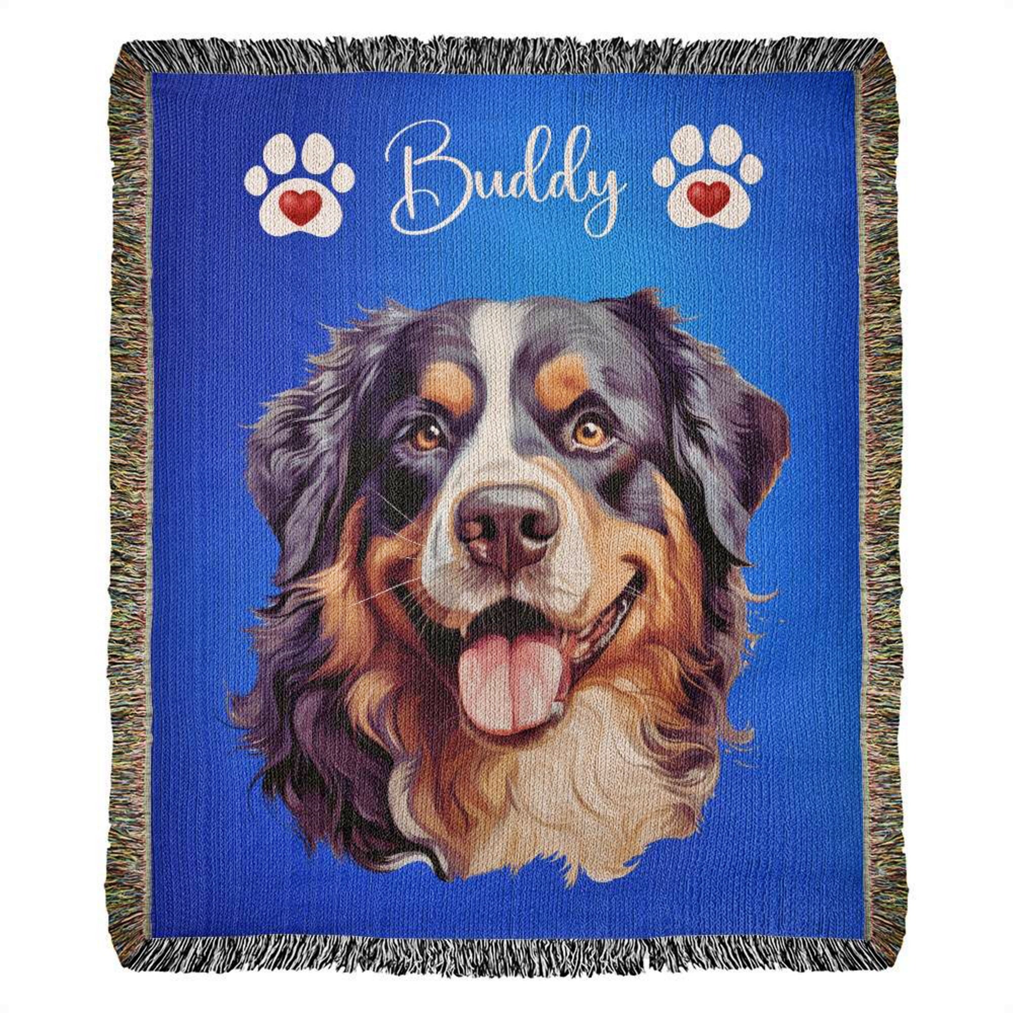 Custom Dog Photo Blanket