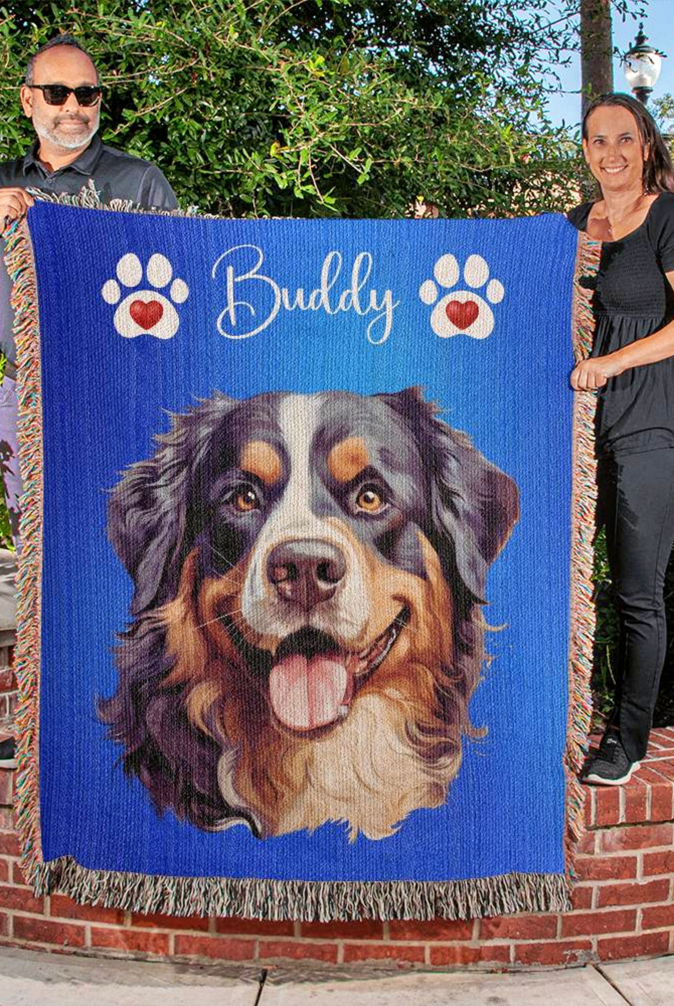 Custom Dog Photo Blanket Gift For Dog Lovers