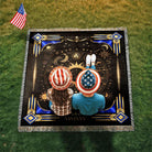 Celestial Sun and Moon Picnic Blanket
