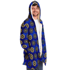 Blue Diamond Golden Mandala Luxurious Cloak - ELIVIOR