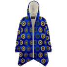 Blue Diamond Golden Mandala Luxurious Cloak - ELIVIOR