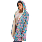 Chic Pastel Flowers Embroidery Print Cloak - ELIVIOR