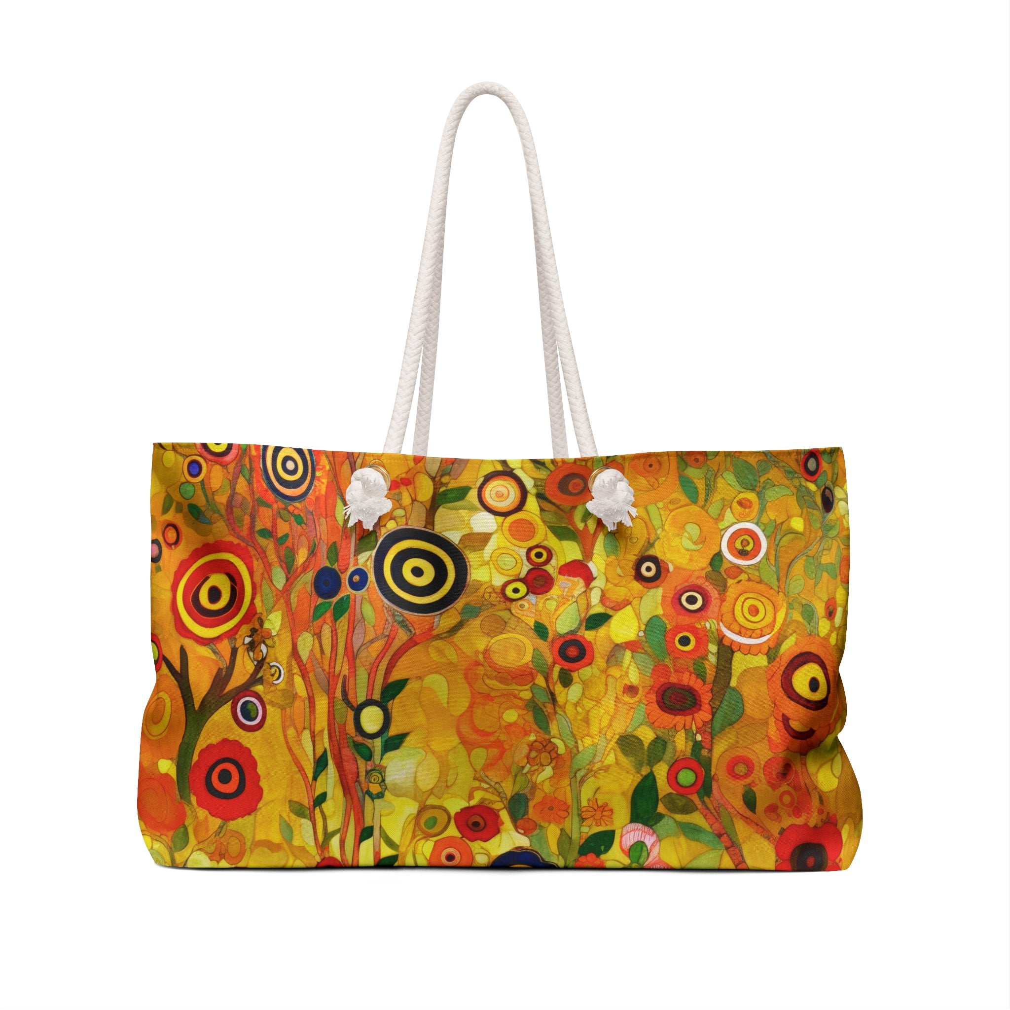 Klimt flowers weekender bag