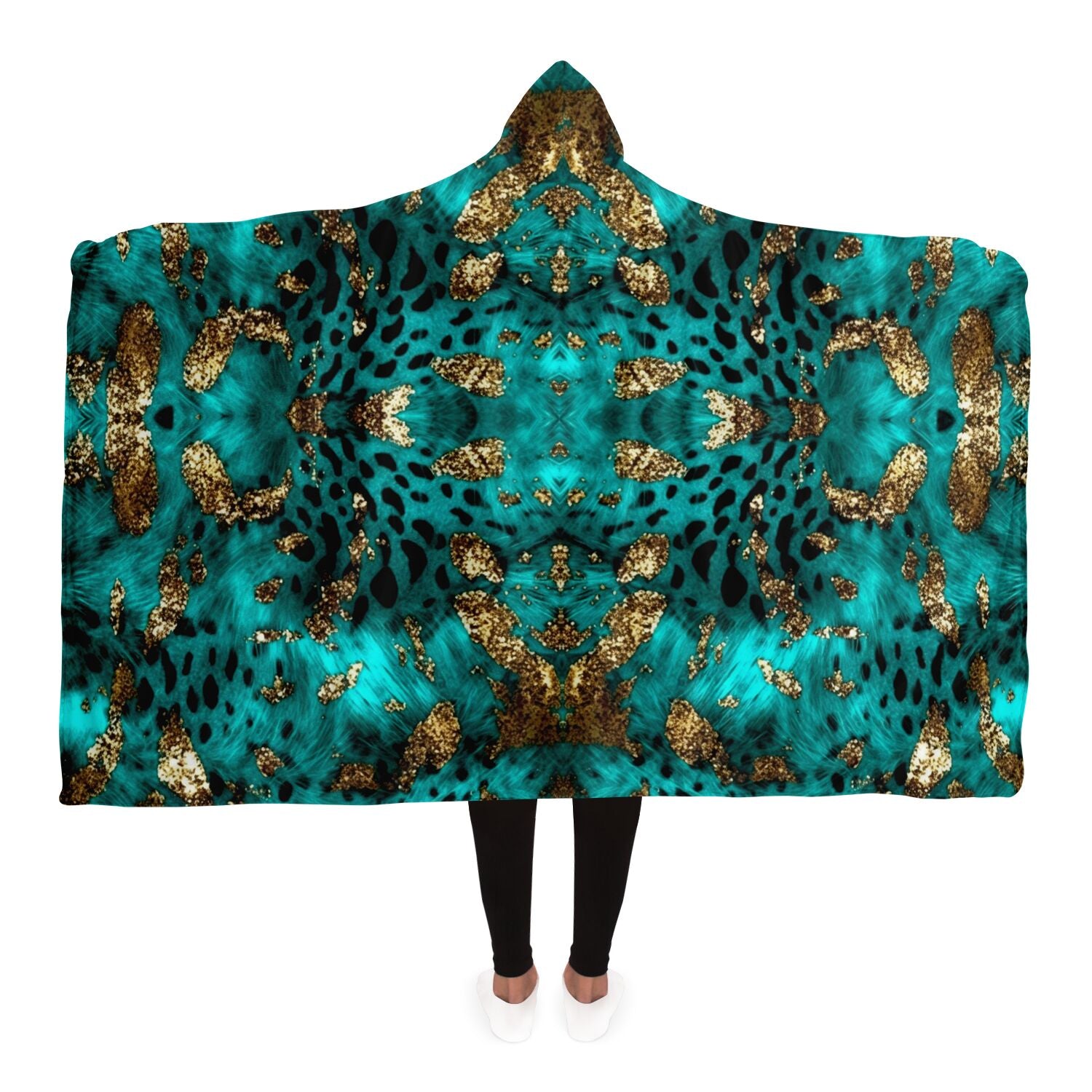 luxury fashionable hooded blanket