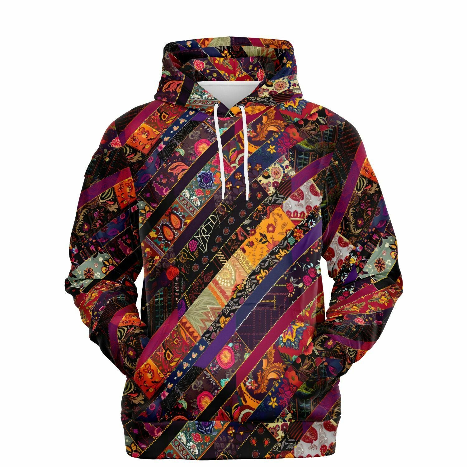 Cute Boho patchwork hoodie for women