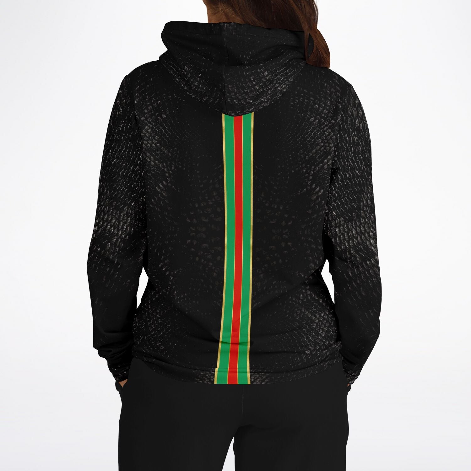 black fashion hoodie luxury streetwear by Elivior