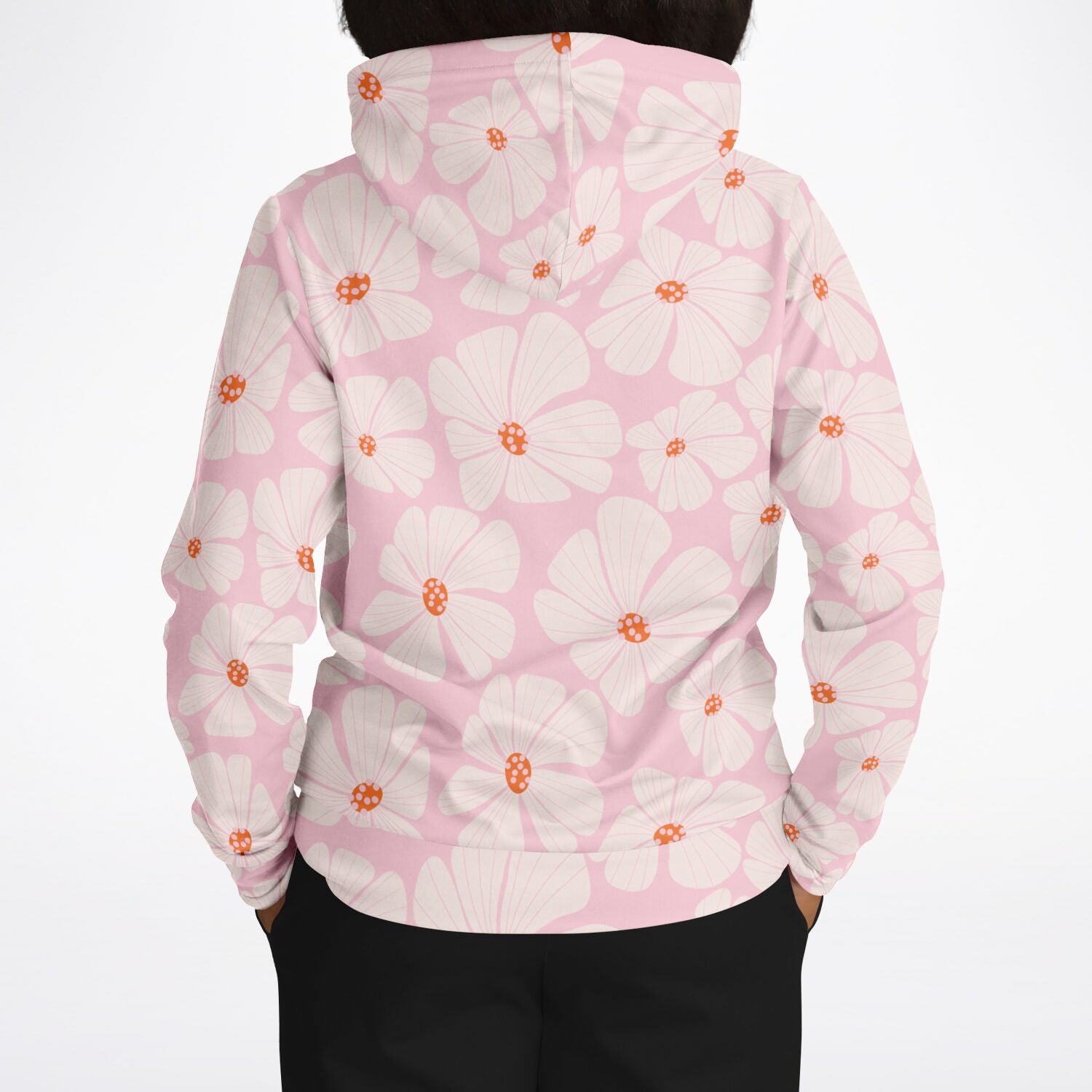 pink floral hoodie