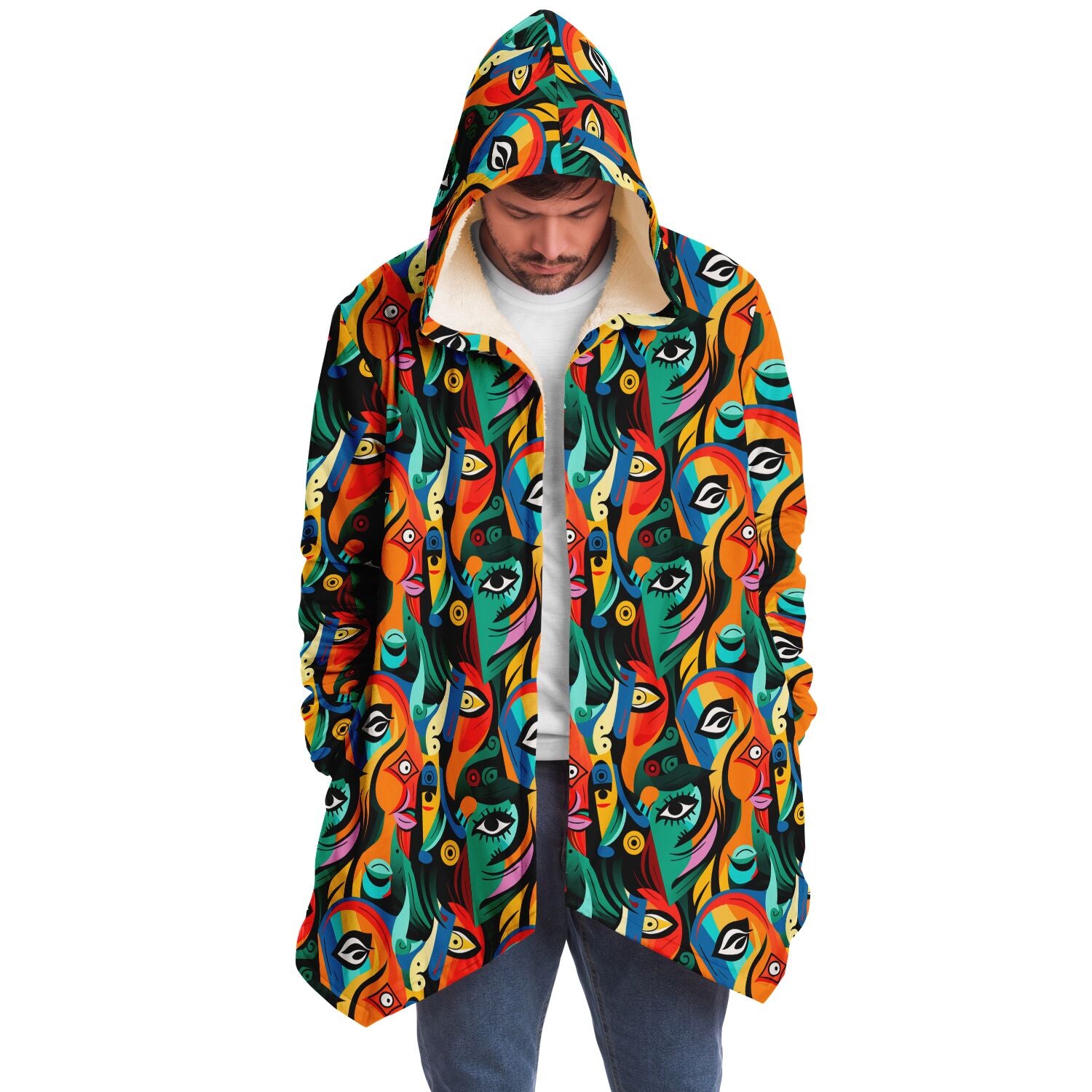Picasso art stylish fashionable hoodie cloak