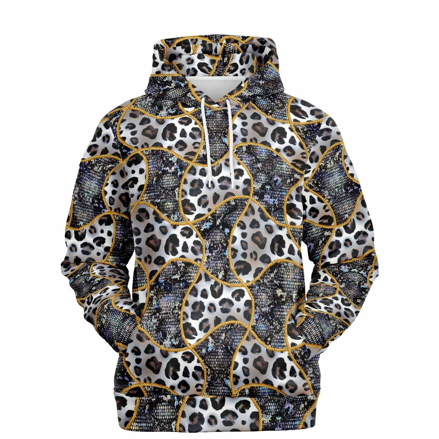 leopard print fashion hoodie for women