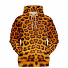 Luxury leopard print sweatshirt with hood