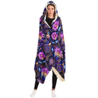 Boho Floral Hooded Wearable Blanket