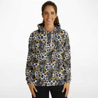 Elivior fashion hoodie with snakeskin and leopard print