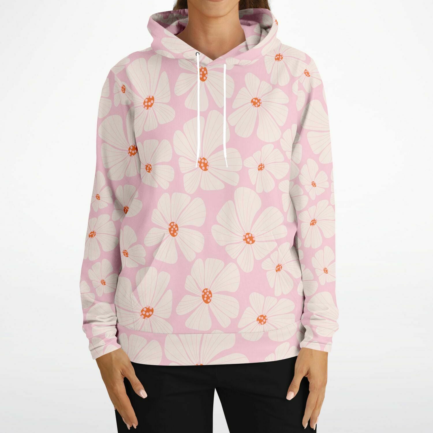 soft pink hoodie for women