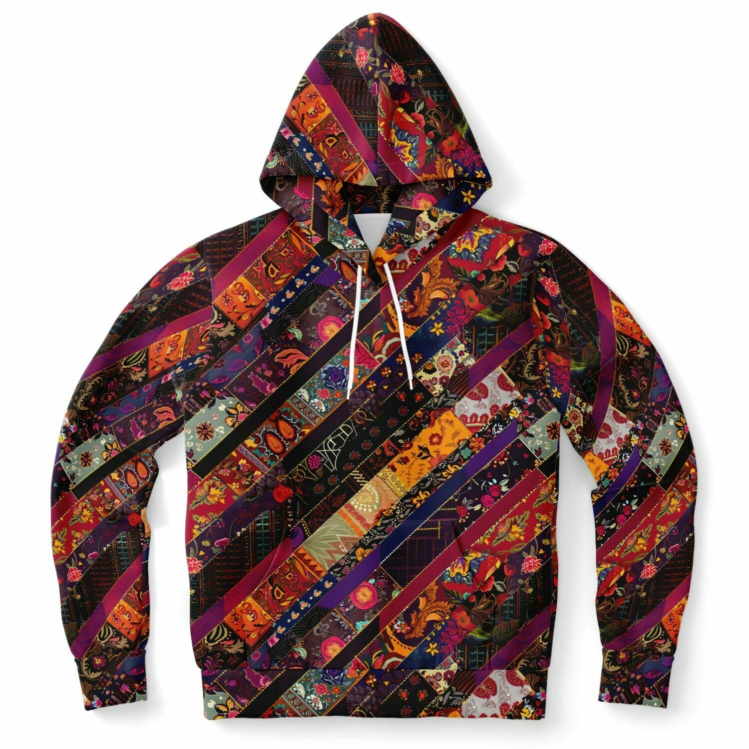 Boho patchwork women's hoodie