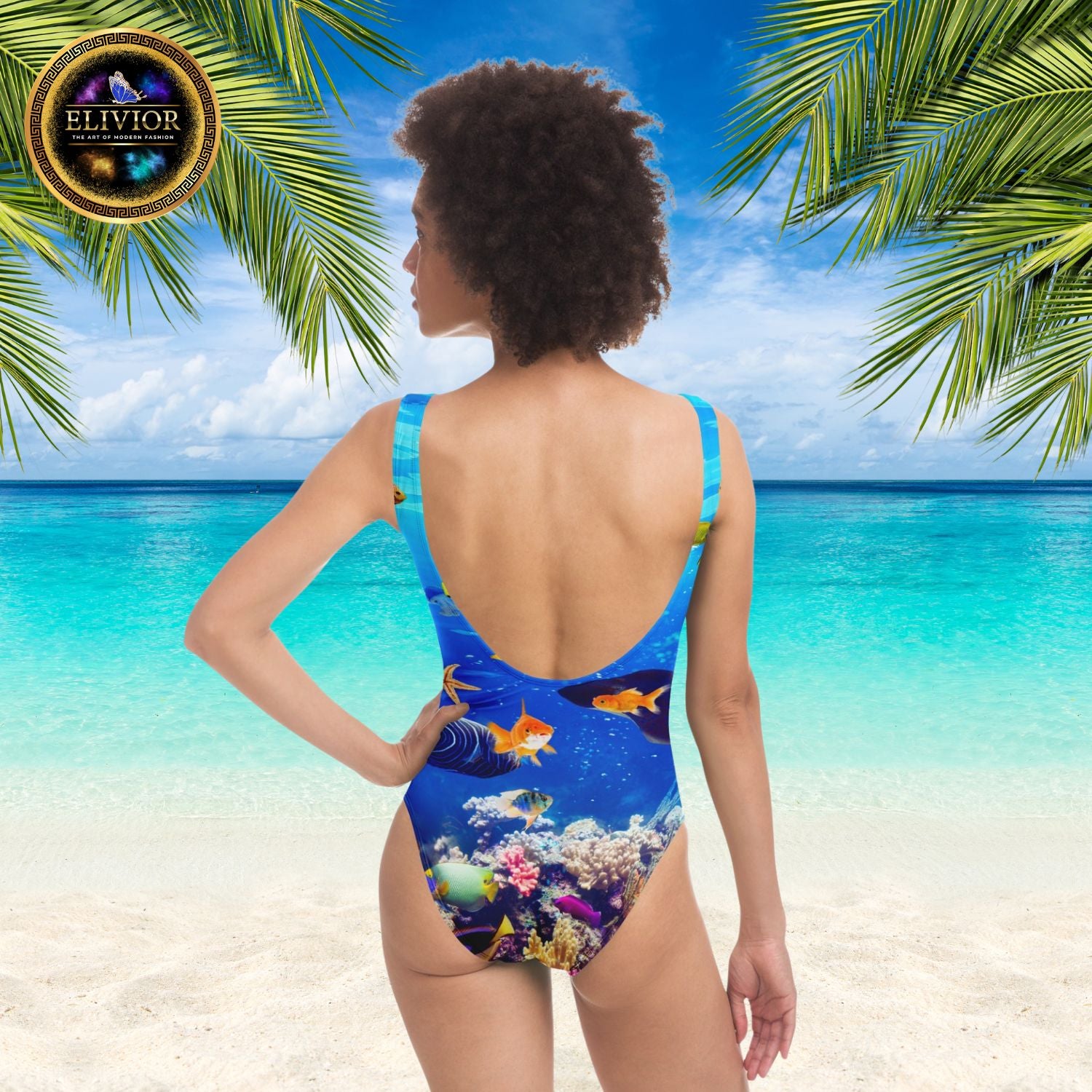 tropical one piece swimsuit