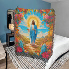 Jesus Christ Woven Tapestry Blanket Throw