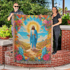 Jesus Christ Woven Tapestry Blanket Throw