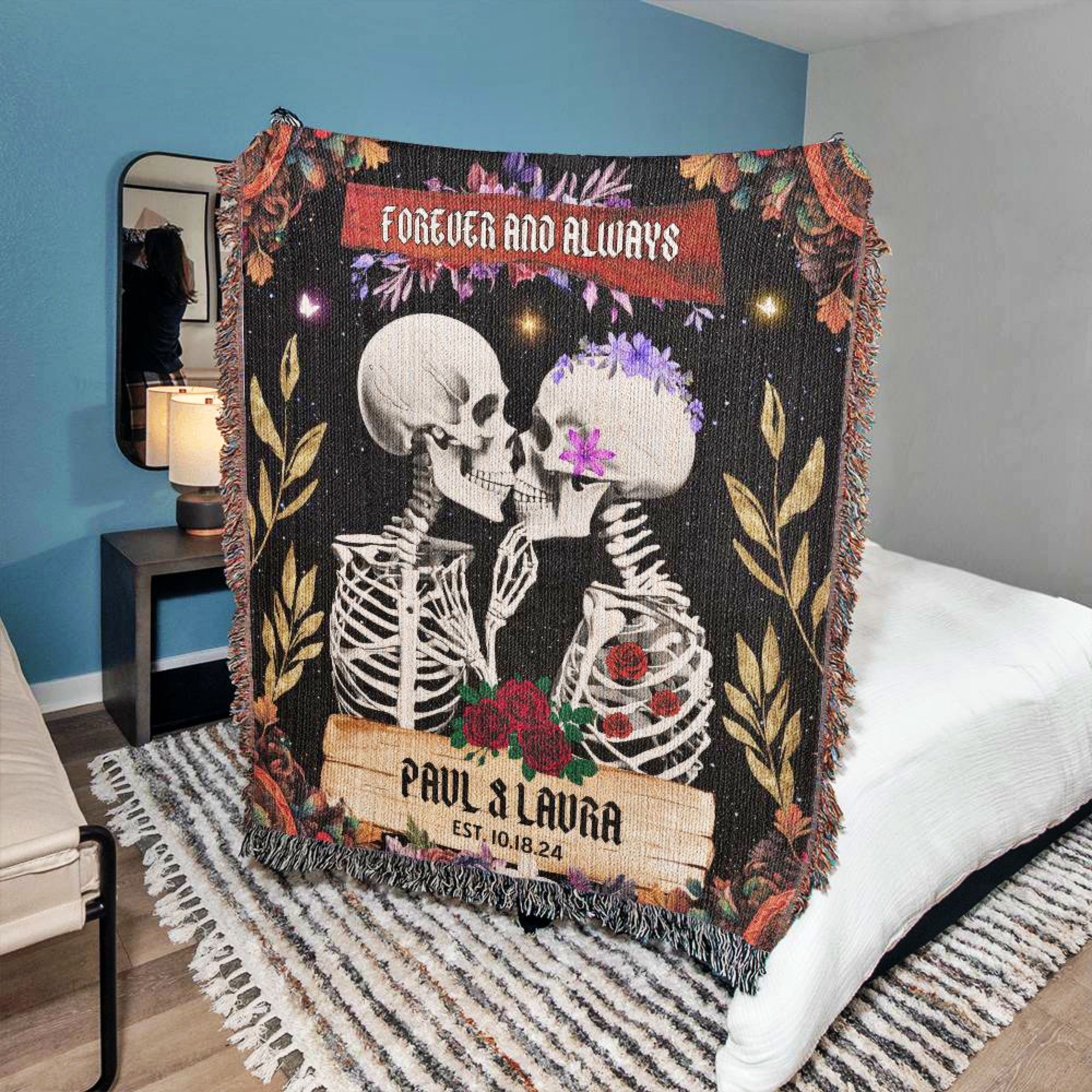 Custom Skeleton Blanket