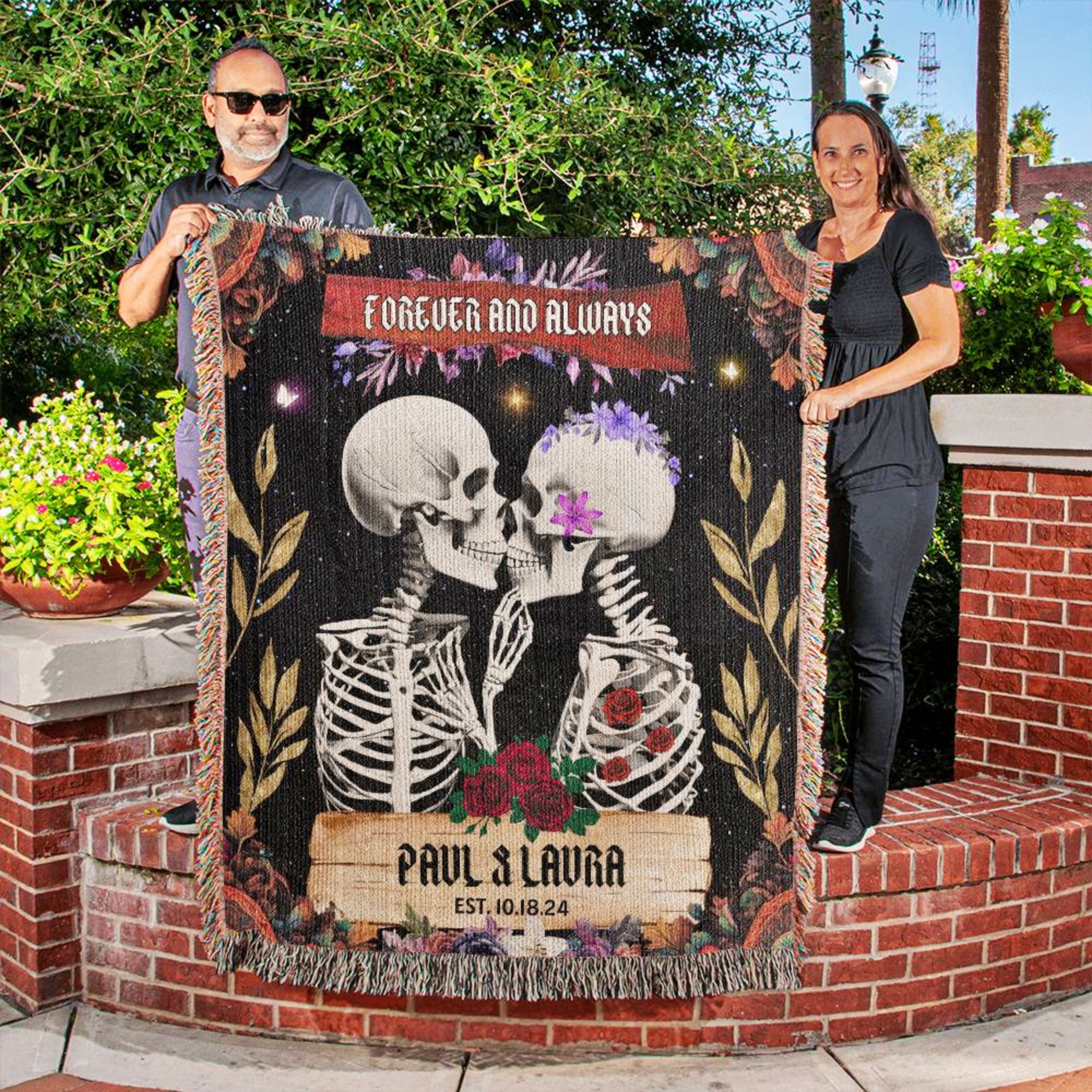 Personalized Skeleton Blanket