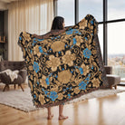 Luxury Baroque Floral Blanket Throw